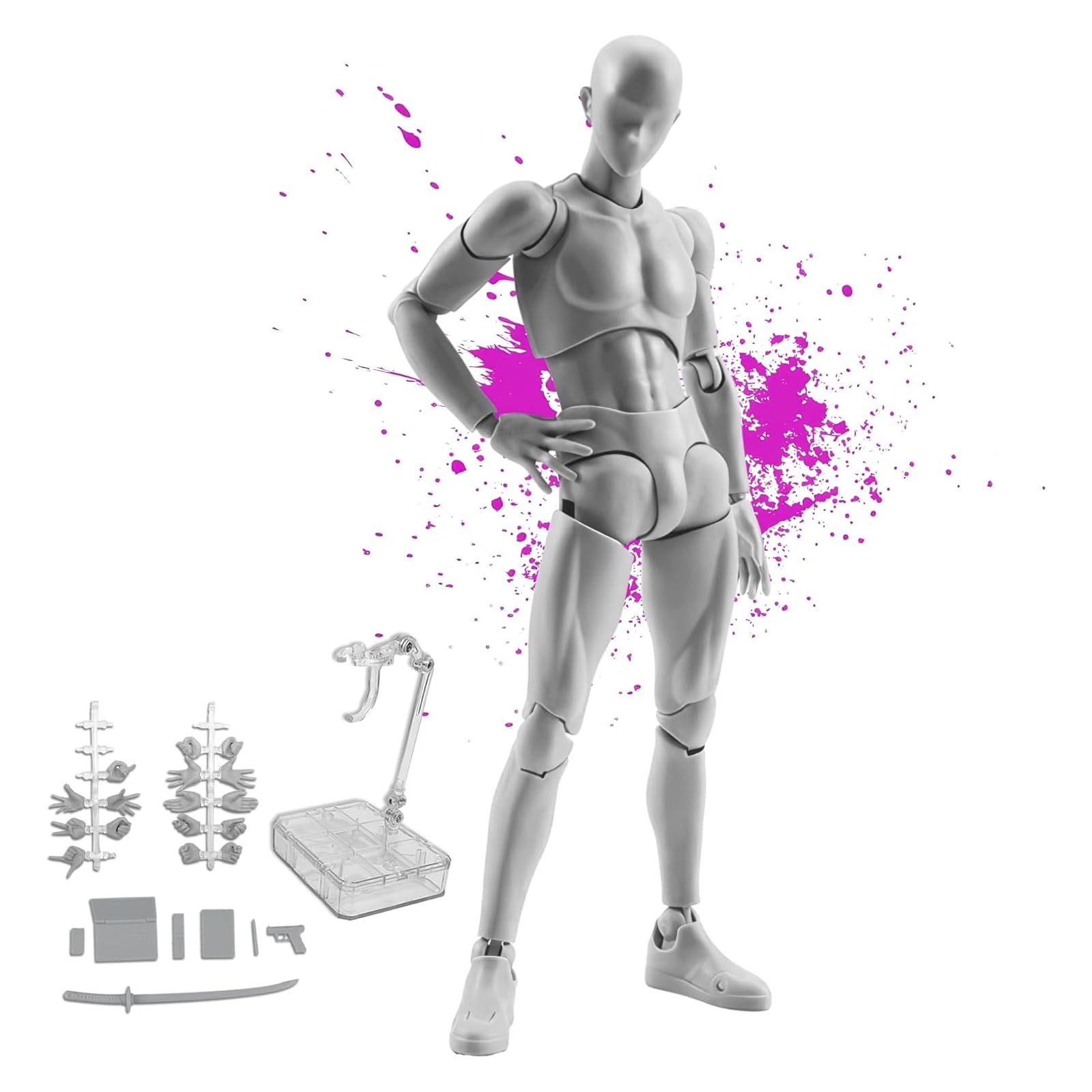 Amazon | Fish&Fairy デッサン人形 男性/女性選択可 可動関節